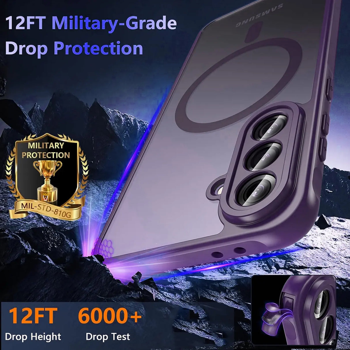 Samsung Galaxy A16 5G Hülle mit MagSafe, stoßfestem TPU-Material, erhöhter Kameraschutz und schlankem Design in verschiedenen Farben