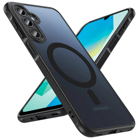 Samsung Galaxy A16 5G Hülle mit MagSafe, stoßfestem TPU-Material, erhöhter Kameraschutz und schlankem Design in verschiedenen Farben