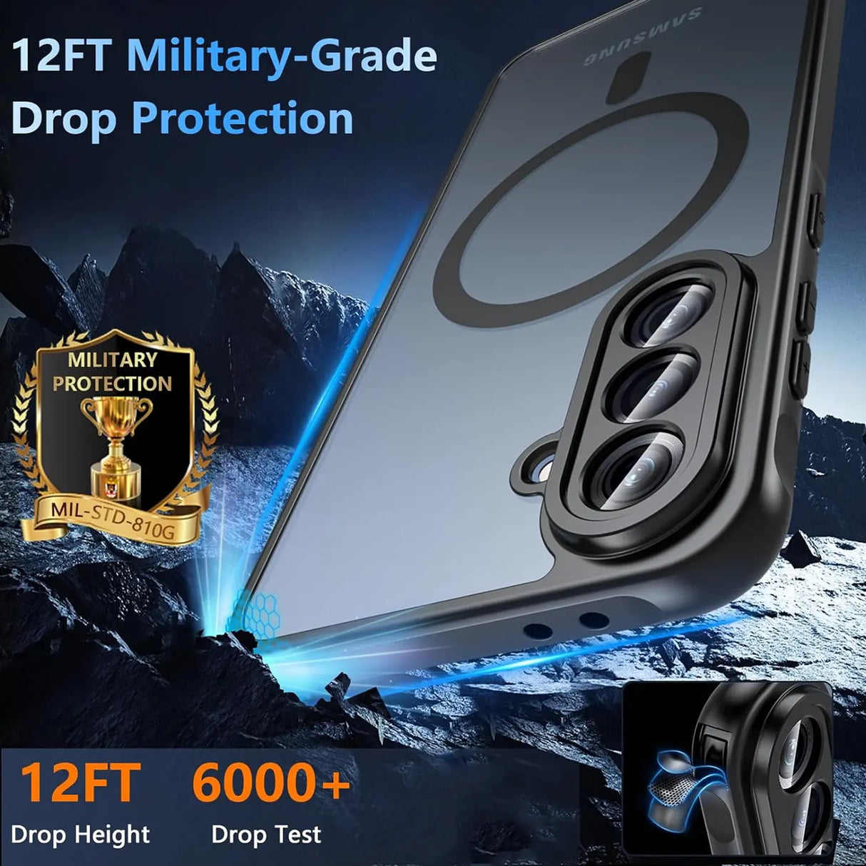 Samsung Galaxy A16 5G Hülle mit MagSafe, stoßfestem TPU-Material, erhöhter Kameraschutz und schlankem Design in verschiedenen Farben