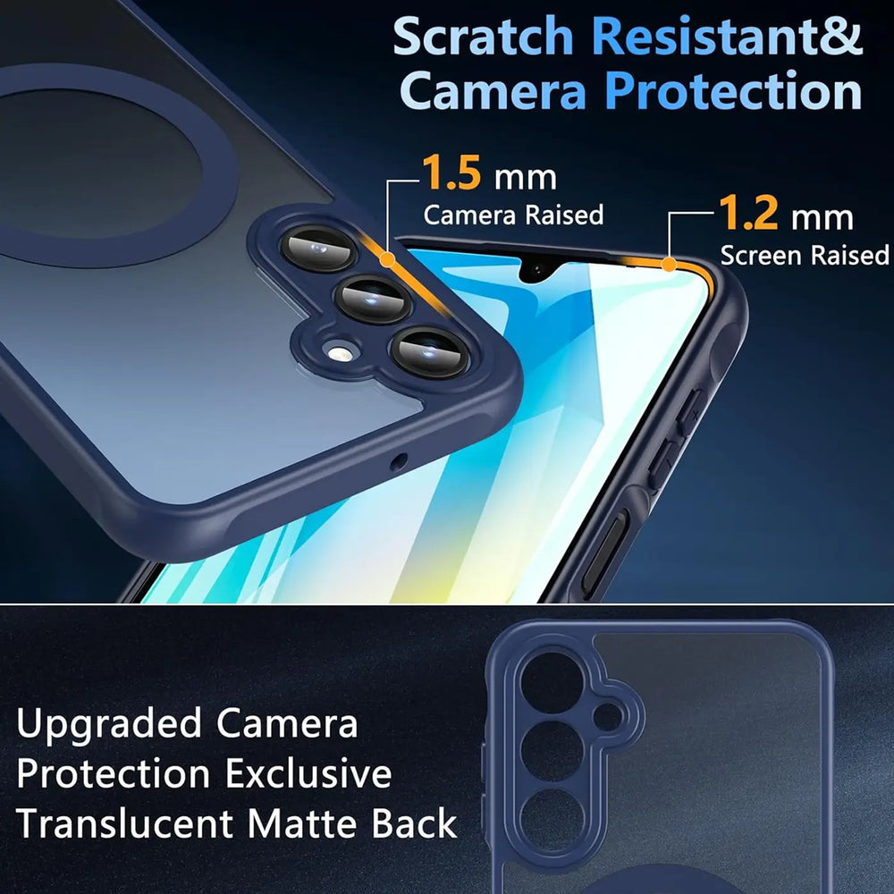 Samsung Galaxy A17 5G Hülle mit MagSafe, stoßfestem TPU-Material, erhöhter Kameraschutz und schlankem Design in verschiedenen Farben