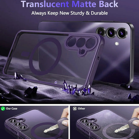 Samsung Galaxy A17 5G Hülle mit MagSafe, stoßfestem TPU-Material, erhöhter Kameraschutz und schlankem Design in verschiedenen Farben