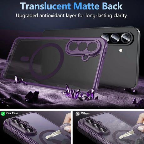 Samsung Galaxy A36 5G Hülle mit MagSafe, stoßfestem TPU-Material, erhöhter Kameraschutz und schlankem Design in verschiedenen Farben