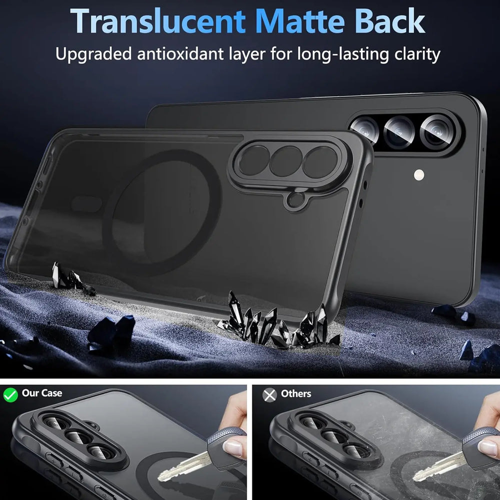 Samsung Galaxy A56 5G Hülle mit MagSafe, stoßfestem TPU-Material, erhöhter Kameraschutz und schlankem Design in verschiedenen Farben