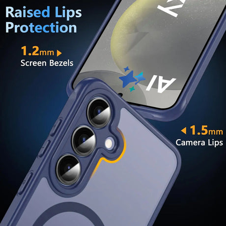 Samsung Galaxy S24 Hülle mit MagSafe, stoßfestem TPU-Material, erhöhter Kameraschutz und schlankem Design in verschiedenen Farben