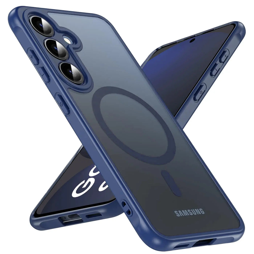 Samsung Galaxy S24 FE Hülle mit MagSafe, stoßfestem TPU-Material, erhöhter Kameraschutz und schlankem Design in verschiedenen Farben