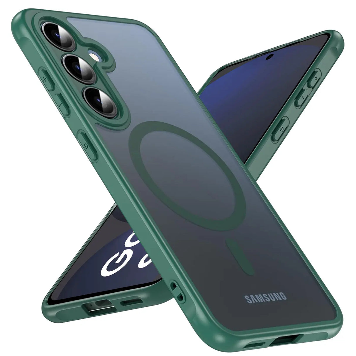 Samsung Galaxy S24 FE Hülle mit MagSafe, stoßfestem TPU-Material, erhöhter Kameraschutz und schlankem Design in verschiedenen Farben