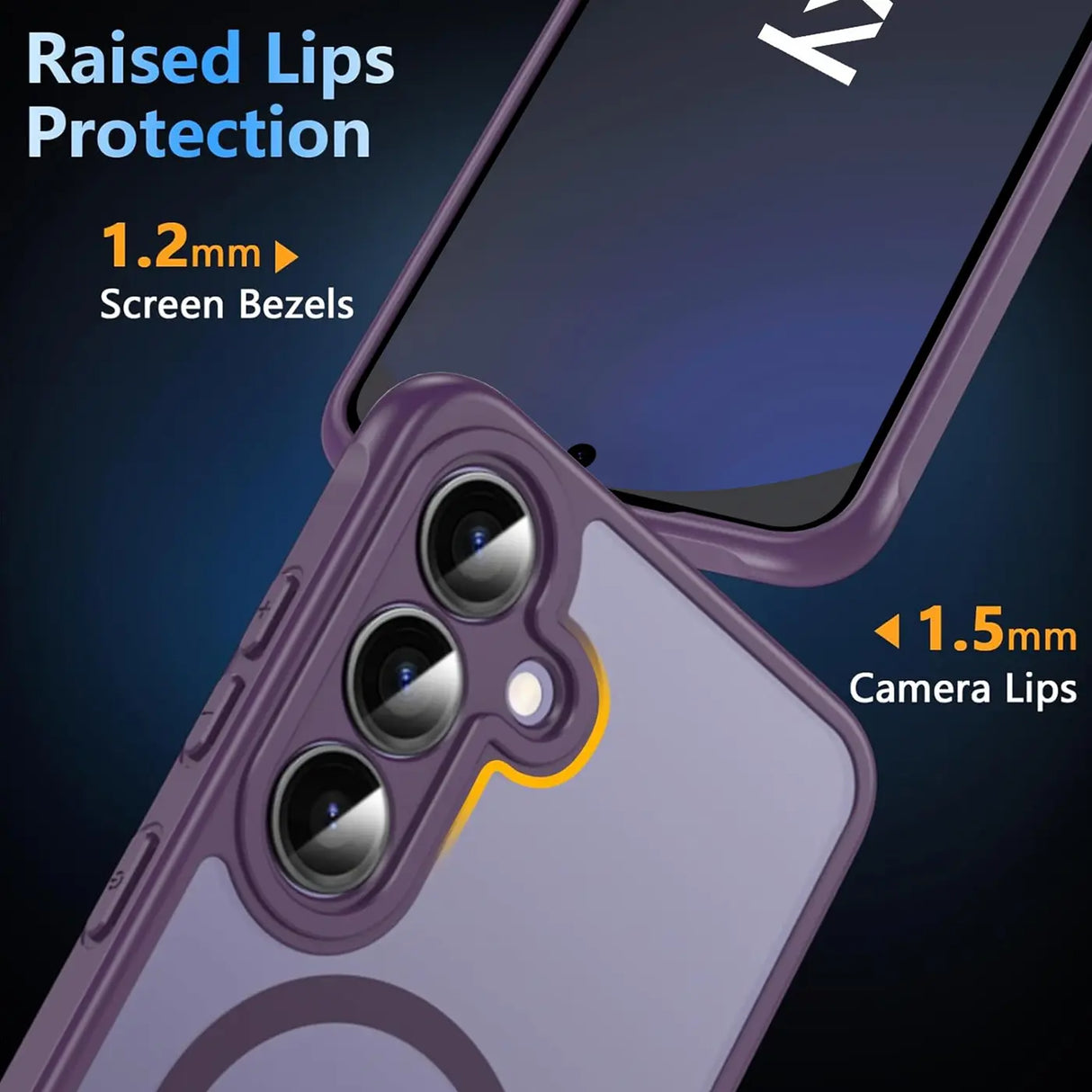 Samsung Galaxy S24 FE Hülle mit MagSafe, stoßfestem TPU-Material, erhöhter Kameraschutz und schlankem Design in verschiedenen Farben