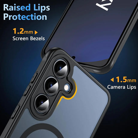 Samsung Galaxy S24 FE Hülle mit MagSafe, stoßfestem TPU-Material, erhöhter Kameraschutz und schlankem Design in verschiedenen Farben