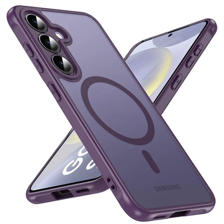 Samsung Galaxy S24 Hülle mit MagSafe, stoßfestem TPU-Material, erhöhter Kameraschutz und schlankem Design in verschiedenen Farben