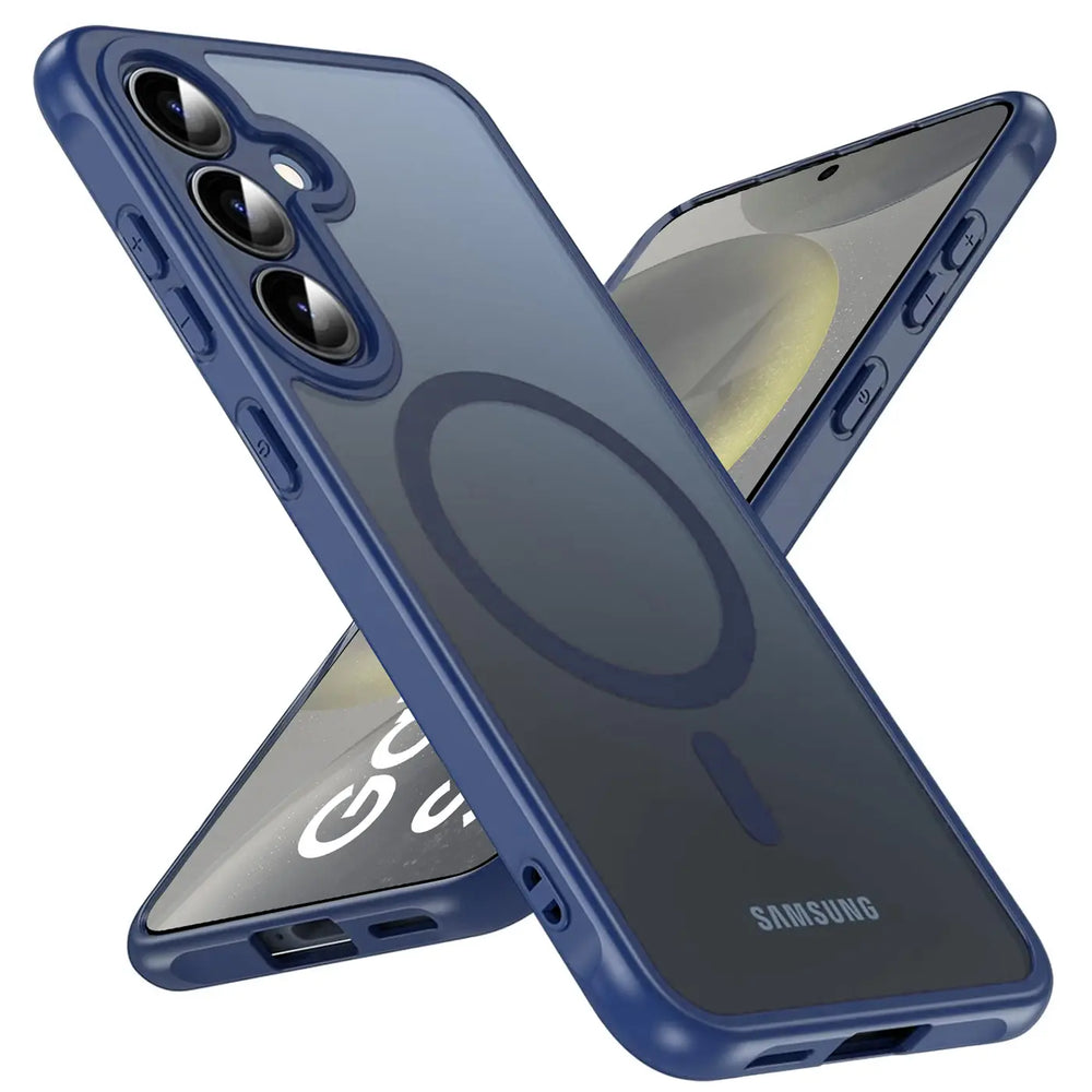 Samsung Galaxy S24 Plus Hülle mit MagSafe, stoßfestem TPU-Material, erhöhter Kameraschutz und schlankem Design in verschiedenen Farben