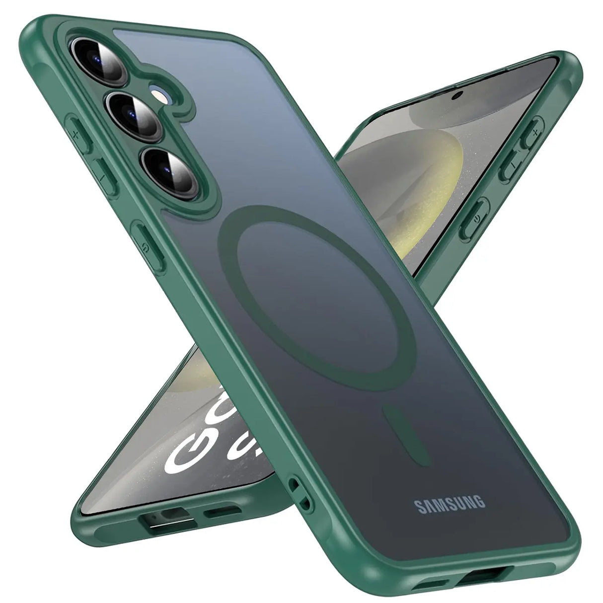 Samsung Galaxy S24 Plus Hülle mit MagSafe, stoßfestem TPU-Material, erhöhter Kameraschutz und schlankem Design in verschiedenen Farben