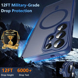 Samsung Galaxy S24 Ultra Hülle mit MagSafe, stoßfestem TPU-Material, erhöhter Kameraschutz und schlankem Design in verschiedenen Farben