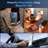 Samsung Galaxy S24 Ultra Hülle mit MagSafe, stoßfestem TPU-Material, erhöhter Kameraschutz und schlankem Design in verschiedenen Farben