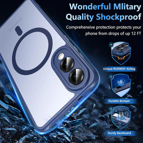 Samsung Galaxy S25 Edge Hülle mit MagSafe, stoßfestem TPU-Material, erhöhter Kameraschutz und schlankem Design in verschiedenen Farben