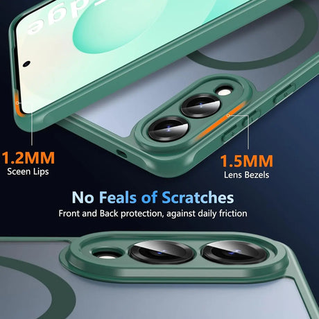 Samsung Galaxy S25 Edge Hülle mit MagSafe, stoßfestem TPU-Material, erhöhter Kameraschutz und schlankem Design in verschiedenen Farben