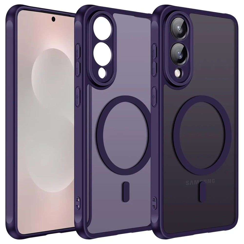 Samsung Galaxy S25 Edge Hülle mit MagSafe, stoßfestem TPU-Material, erhöhter Kameraschutz und schlankem Design in verschiedenen Farben