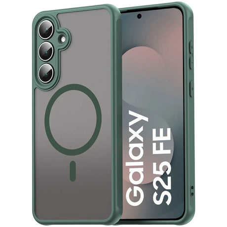 Samsung Galaxy S25 FE Hülle mit MagSafe, stoßfestem TPU-Material, erhöhter Kameraschutz und schlankem Design in verschiedenen Farben