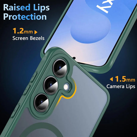 Samsung Galaxy S25 FE Hülle mit MagSafe, stoßfestem TPU-Material, erhöhter Kameraschutz und schlankem Design in verschiedenen Farben