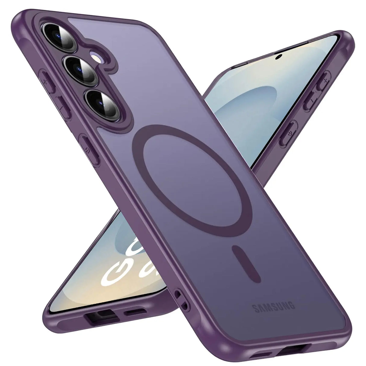 Samsung Galaxy S25 Hülle mit MagSafe, stoßfestem TPU-Material, erhöhter Kameraschutz und schlankem Design in verschiedenen Farben