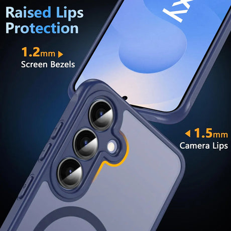 Samsung Galaxy S25 Plus Hülle mit MagSafe, stoßfestem TPU-Material, erhöhter Kameraschutz und schlankem Design in verschiedenen Farben