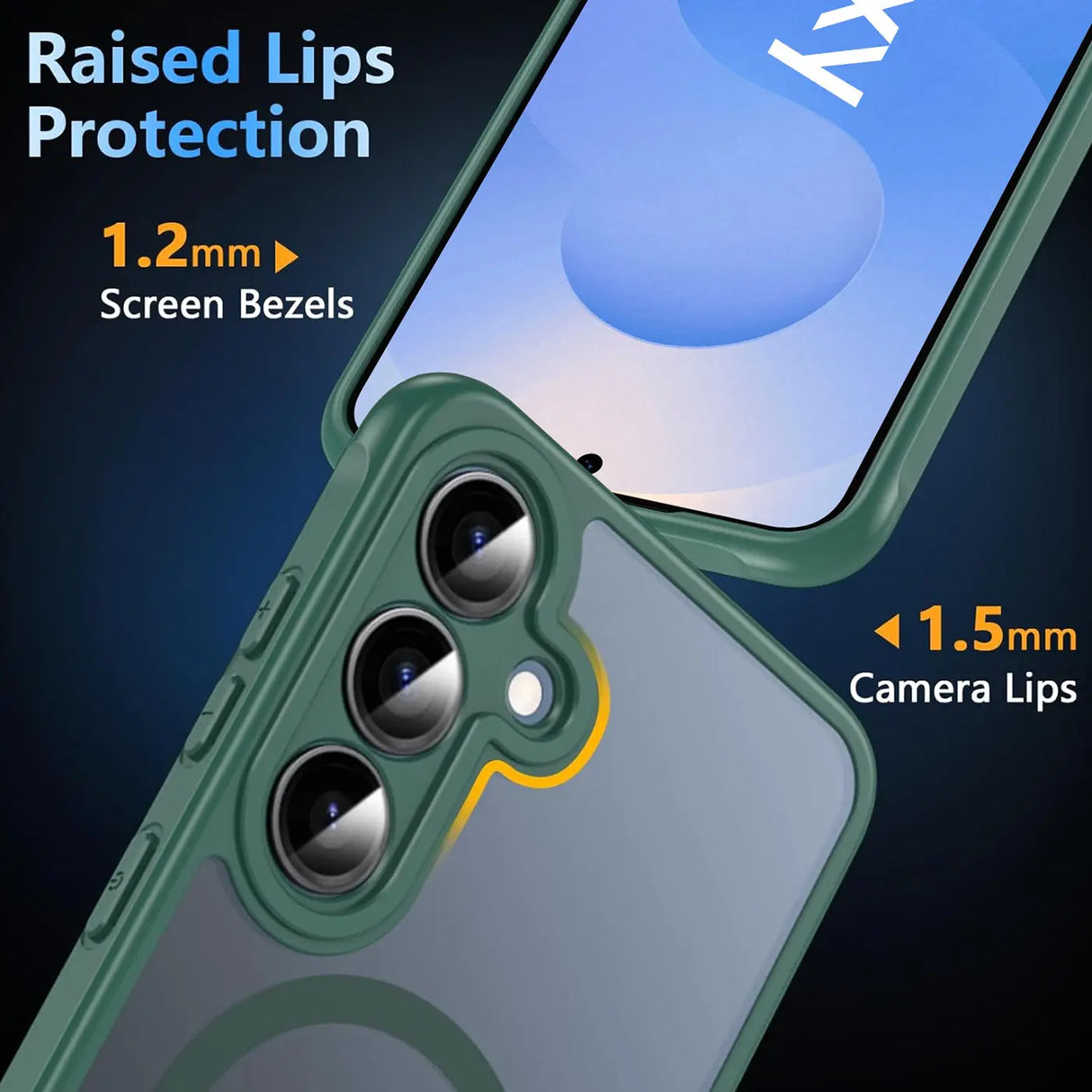 Samsung Galaxy S25 Plus Hülle mit MagSafe, stoßfestem TPU-Material, erhöhter Kameraschutz und schlankem Design in verschiedenen Farben