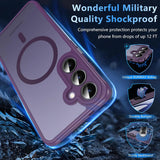 Samsung Galaxy S25 Plus Hülle mit MagSafe, stoßfestem TPU-Material, erhöhter Kameraschutz und schlankem Design in verschiedenen Farben