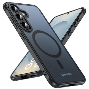 Samsung Galaxy S25 Plus Hülle mit MagSafe, stoßfestem TPU-Material, erhöhter Kameraschutz und schlankem Design in verschiedenen Farben