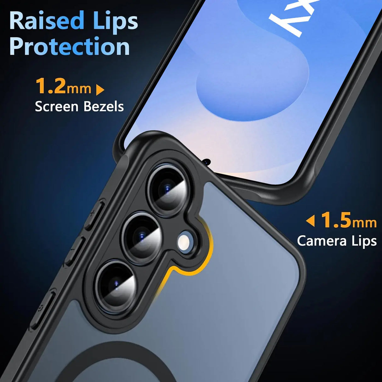 Samsung Galaxy S25 Hülle mit MagSafe, stoßfestem TPU-Material, erhöhter Kameraschutz und schlankem Design in verschiedenen Farben