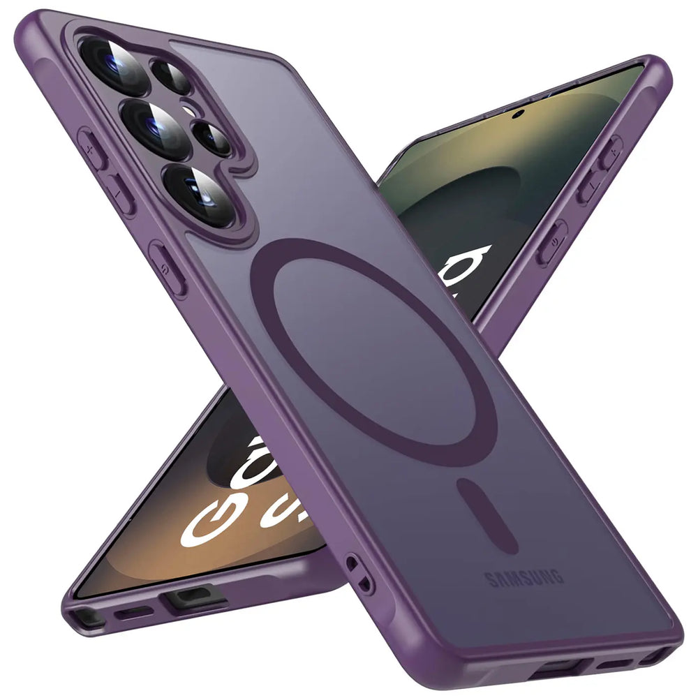 Samsung Galaxy S25 Ultra Hülle mit MagSafe, stoßfestem TPU-Material, erhöhter Kameraschutz und schlankem Design in verschiedenen Farben