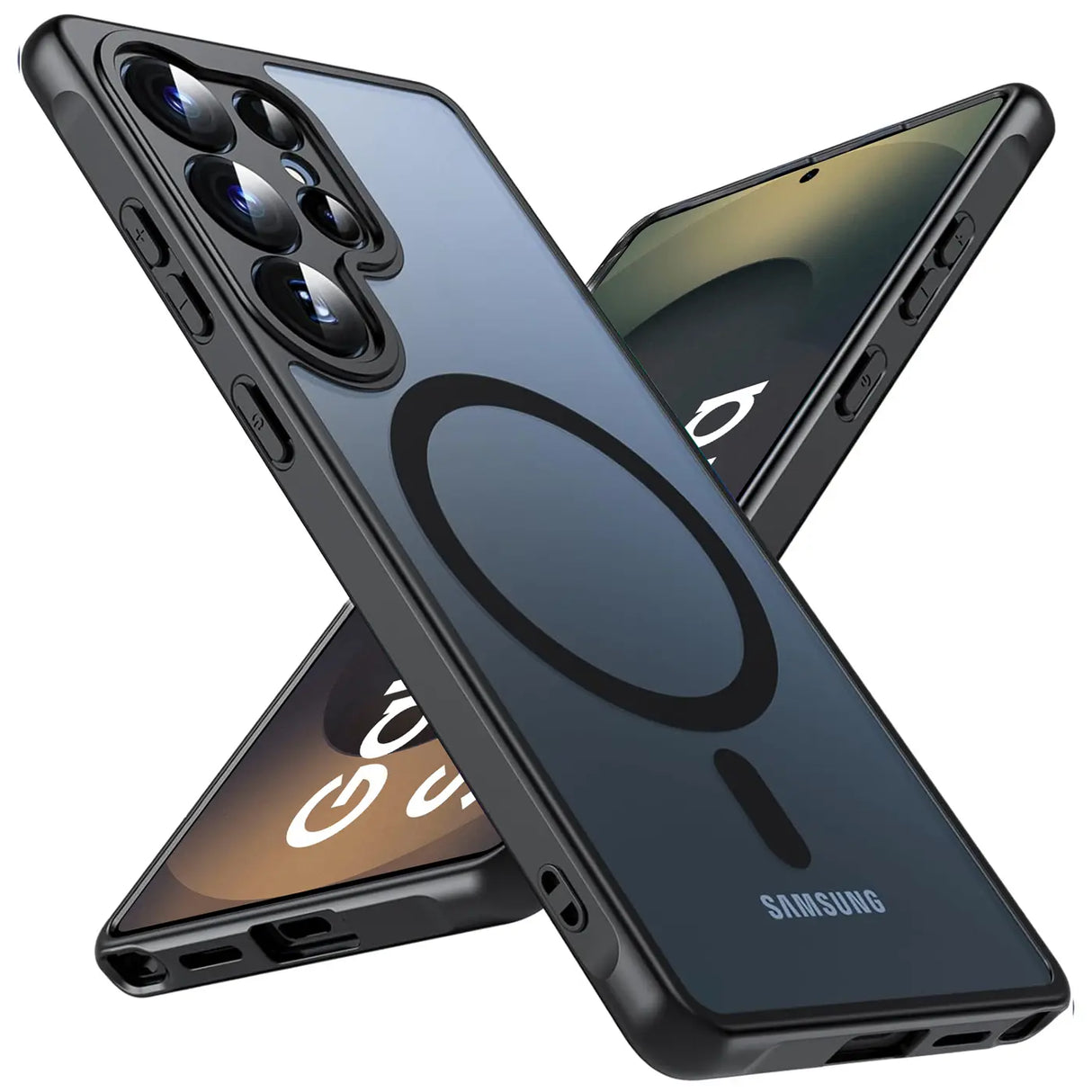 Samsung Galaxy S25 Ultra Hülle mit MagSafe, stoßfestem TPU-Material, erhöhter Kameraschutz und schlankem Design in verschiedenen Farben