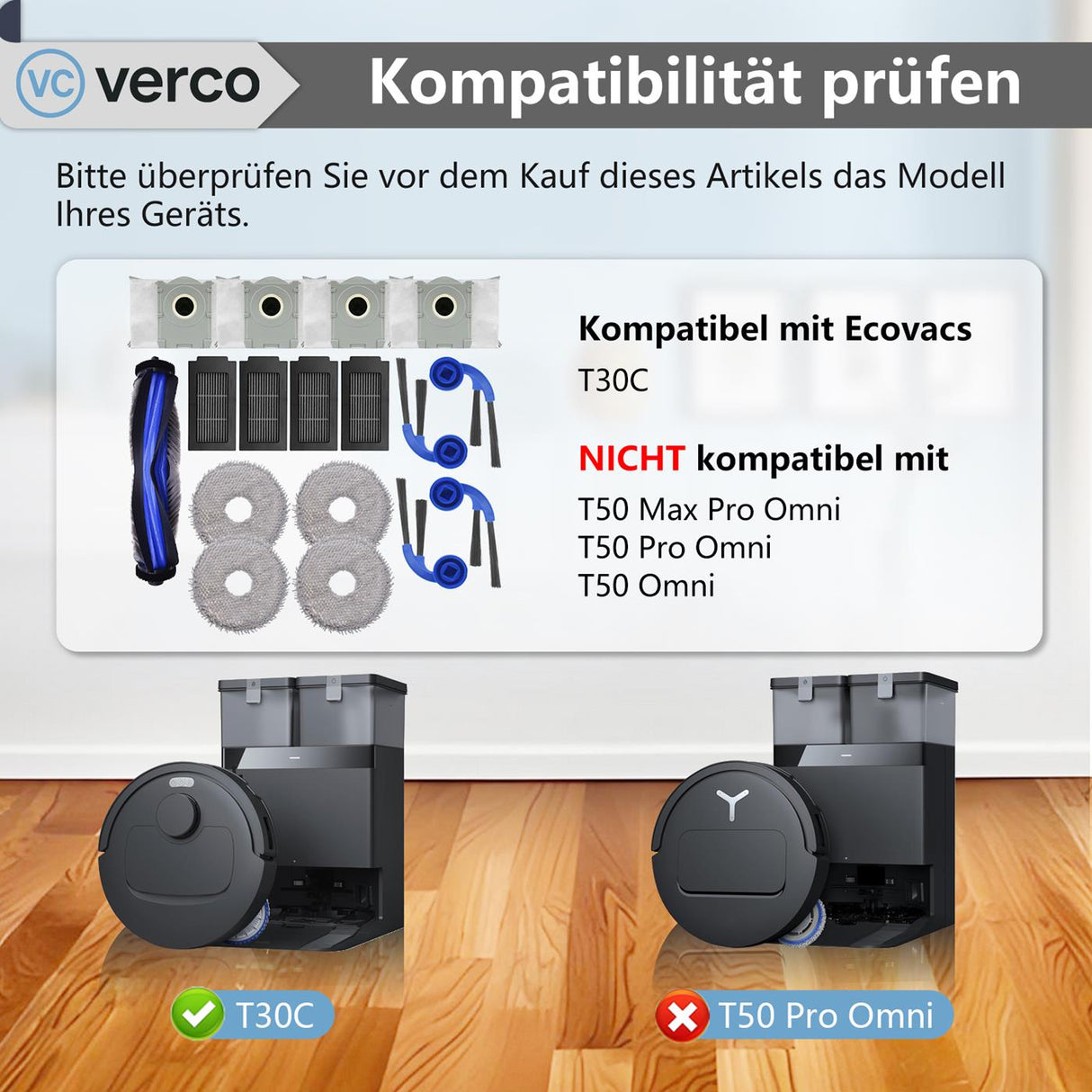Ersatzteile für Ecovacs DEEBOT Saugroboter – Filter, Bürsten & Wischtücher