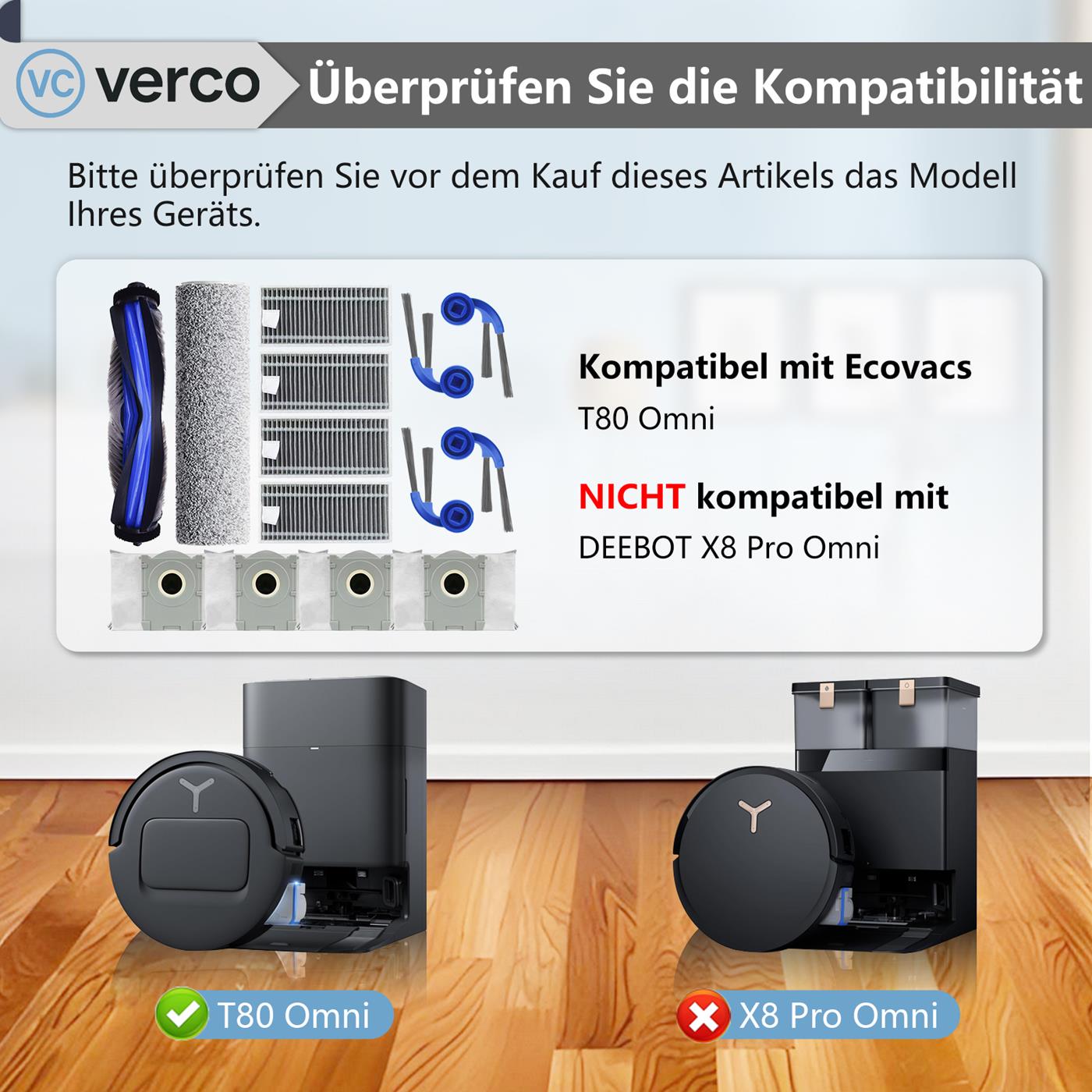Saugroboter Zubehör Set für Ecovacs Deebot