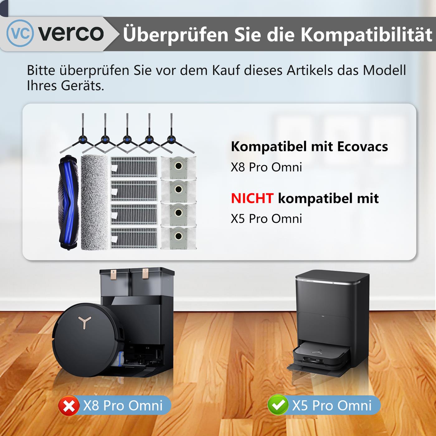 Saugroboter Zubehör Set für Ecovacs Deebot