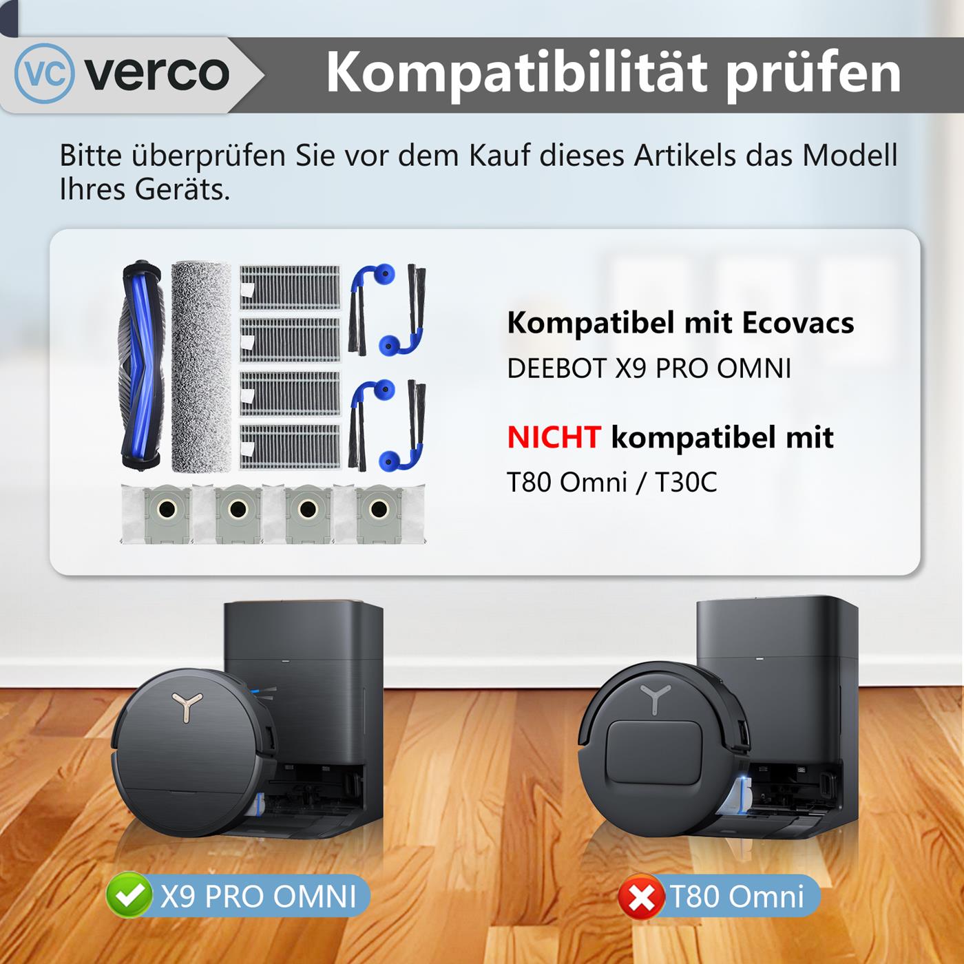 Saugroboter Zubehör Set für Ecovacs Deebot