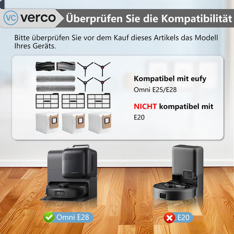 Zubehör-Set 14-teilig für Eufy RoboVac 28 / 25 / 28 14er Set