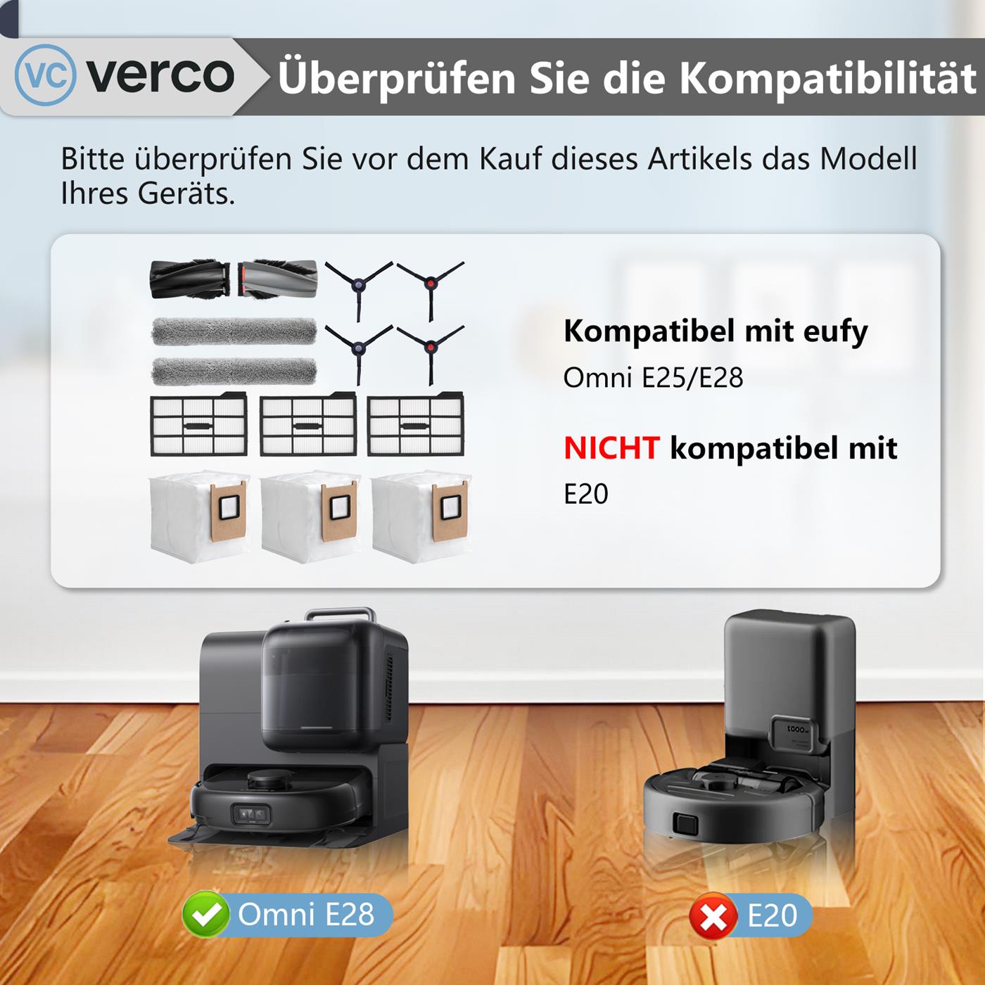 Saugroboter Zubehör Set – Für Eufy Modelle