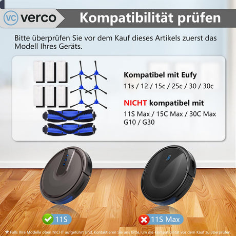 Zubehör-Set für Eufy RoboVac 11SSET266 / 11 / 12