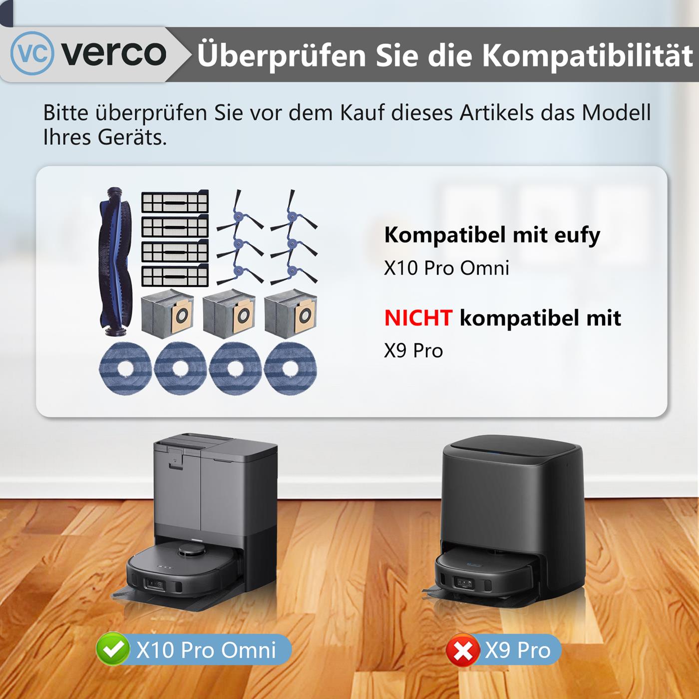 Saugroboter Zubehör Set – Für Eufy Modelle