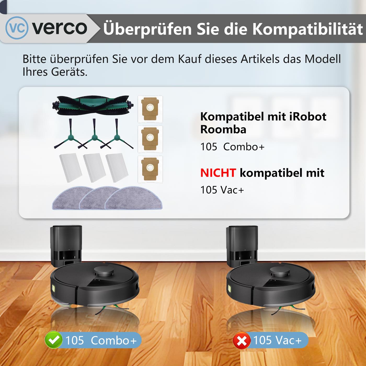 Saugroboter Zubehör Set – Für iRobot Roomba Modelle