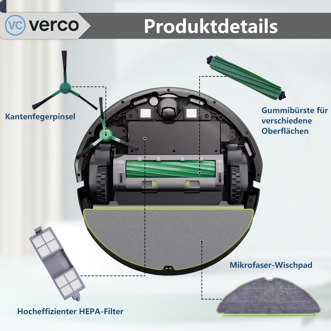 Saugroboter Zubehör Set – Für iRobot Roomba Modelle