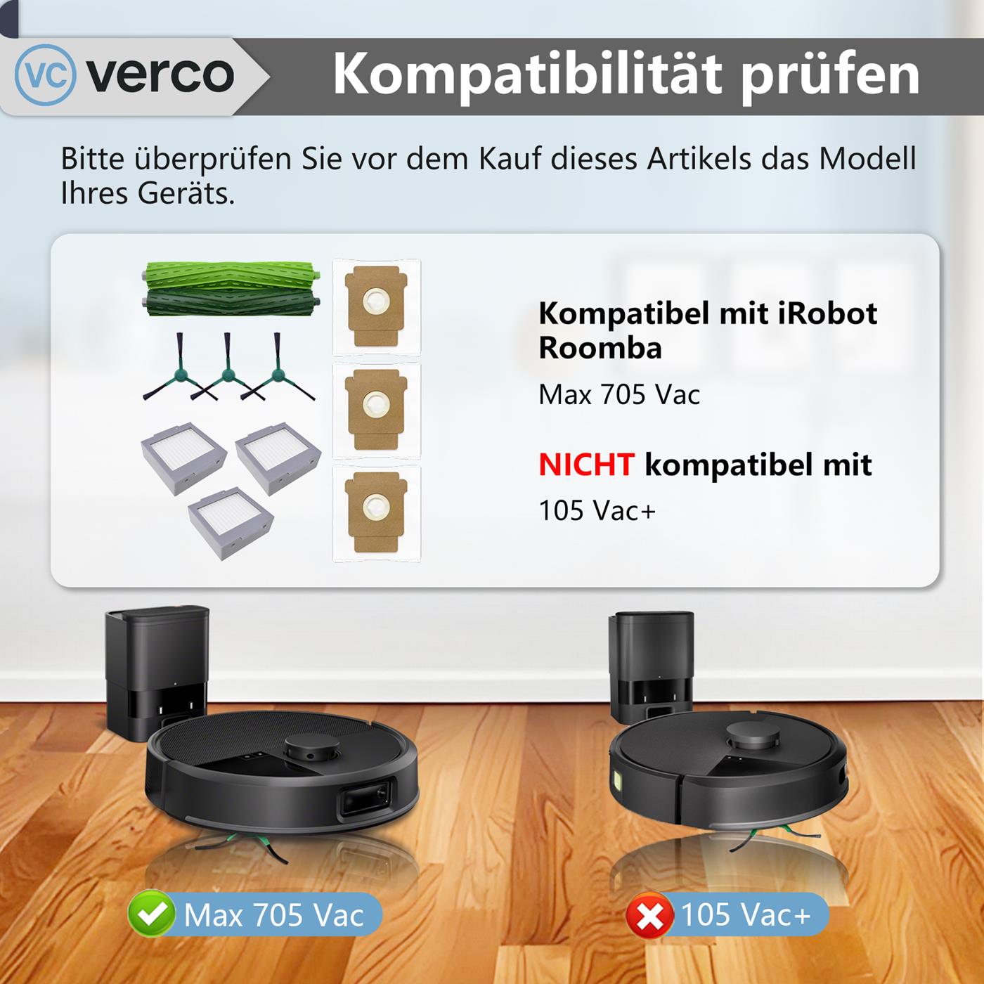 Saugroboter Zubehör Set – Für iRobot Roomba Modelle