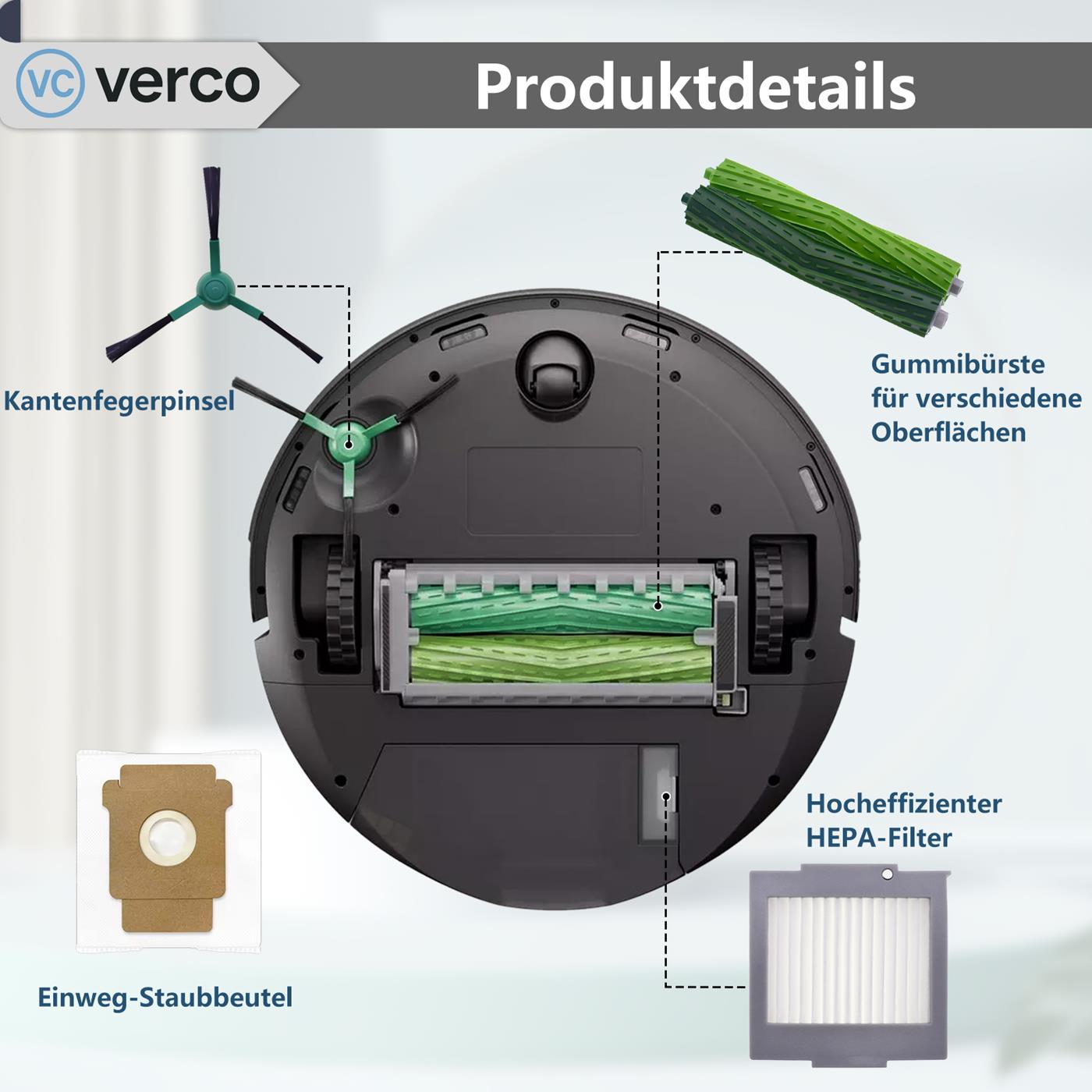 Saugroboter Zubehör Set – Für iRobot Roomba Modelle