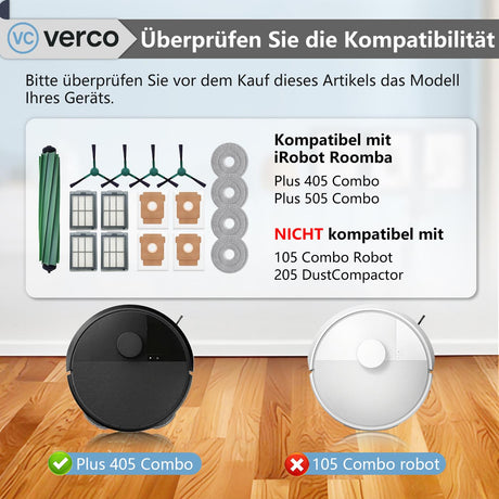Zubehör-Set 17-teilig für iRobot Roomba 405 / 144 / 405 17er Set