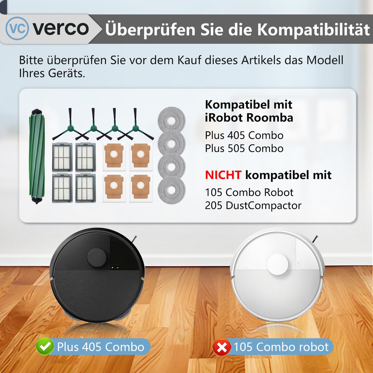 Ersatzteile für iRobot Roomba Saugroboter – Filter, Bürsten & Wischtücher