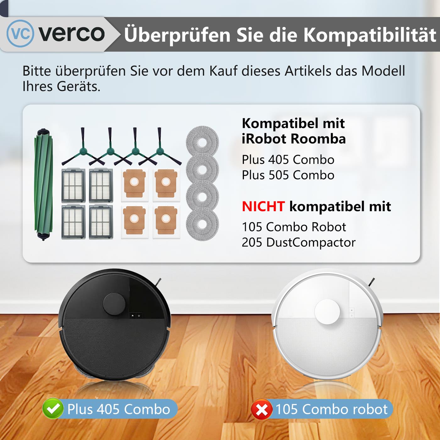 Saugroboter Zubehör Set – Für iRobot Roomba Modelle