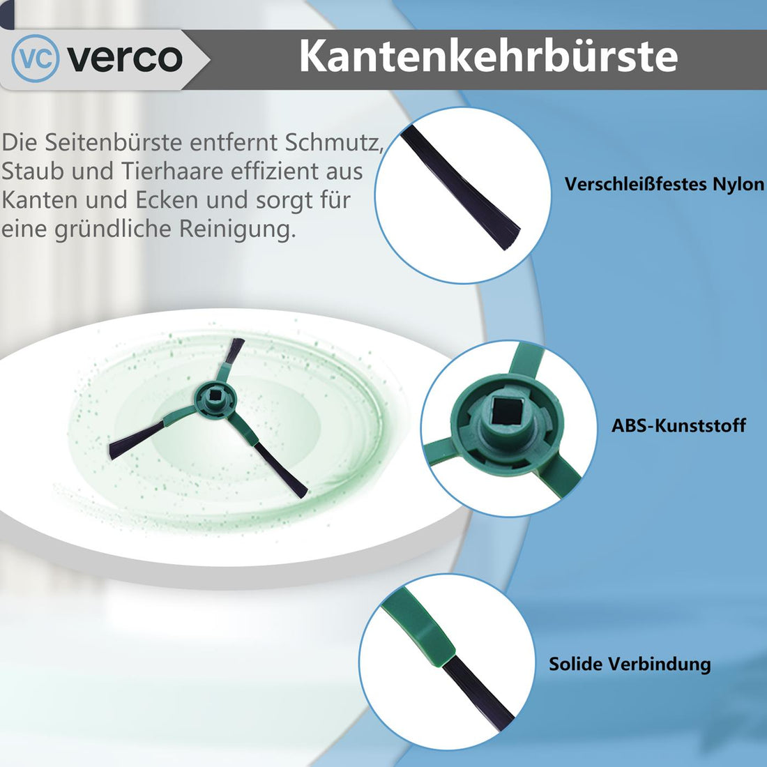 Kantenkehrbürsten für Ecken