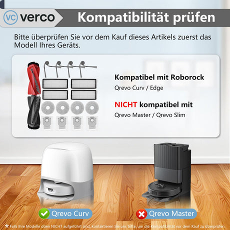 Zubehör-Set für Roborock Qrevo Curv