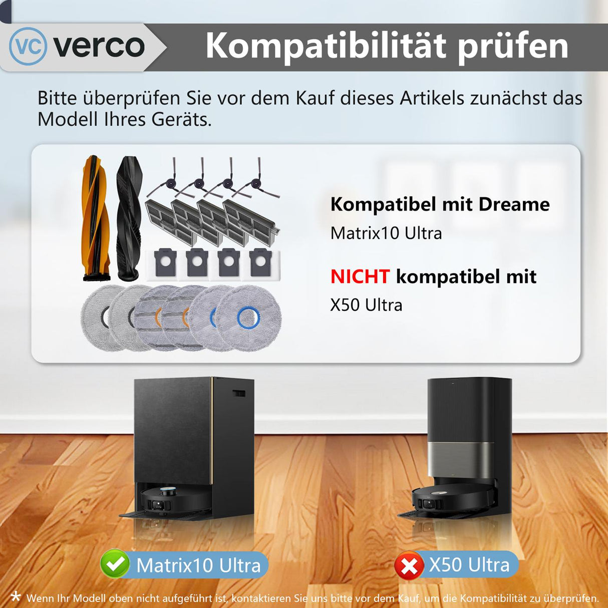 Ersatzteile für Dreame Saugroboter – Filter, Bürsten & Wischtücher