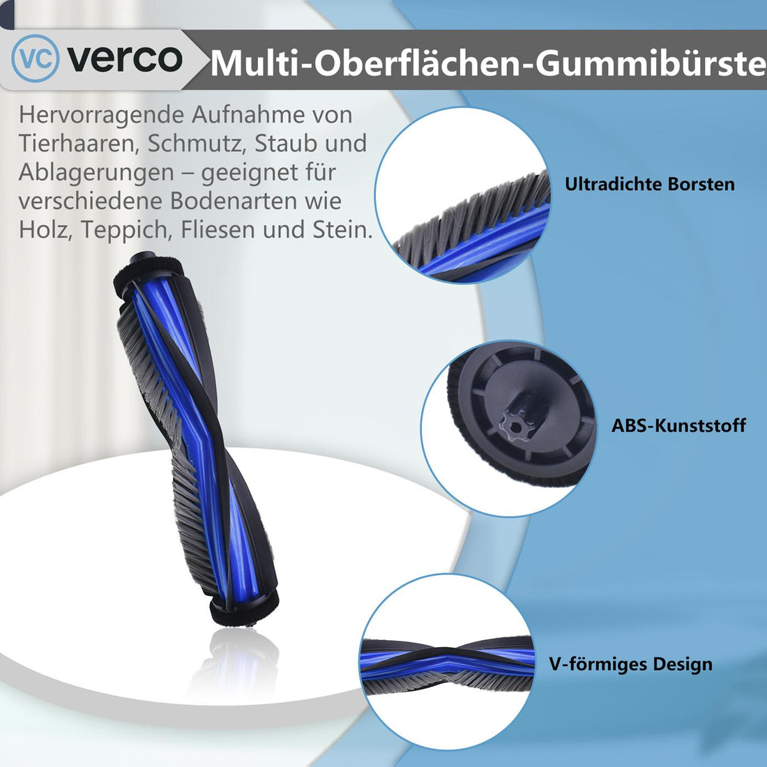 Multi-Oberflächen-Hauptbürste