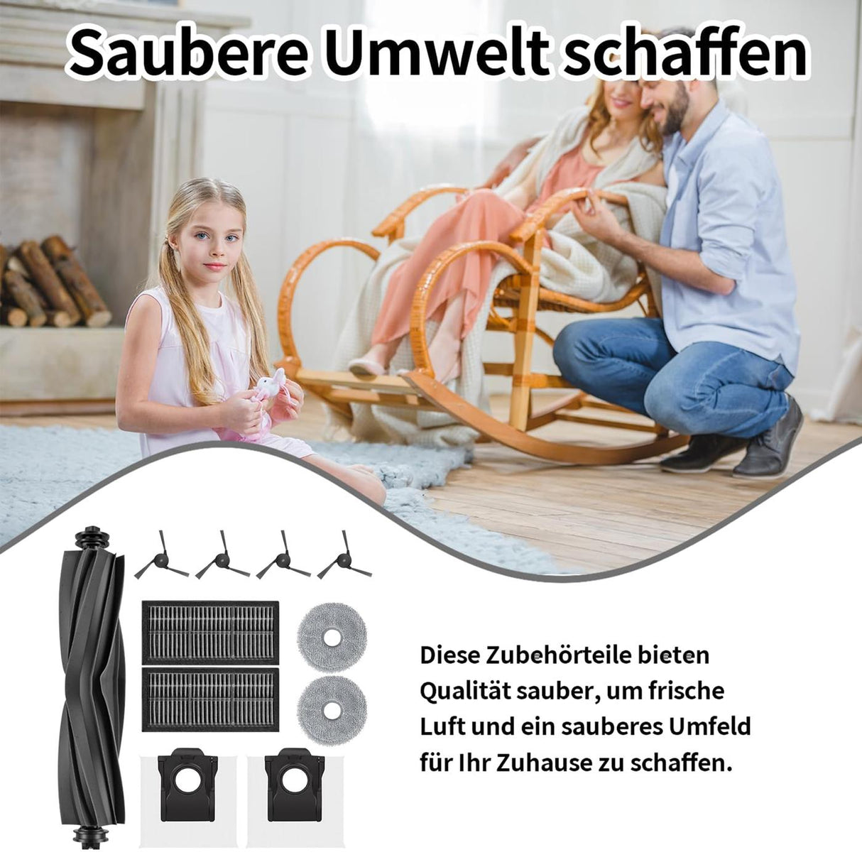 Zubehör-Set 11-teilig für Dreame X40 / X40 11er Set